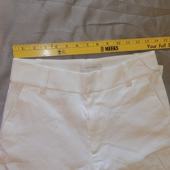Favorite Daughter The Jones Linen Wide Leg Pants Bright White - Picture 12 of 15